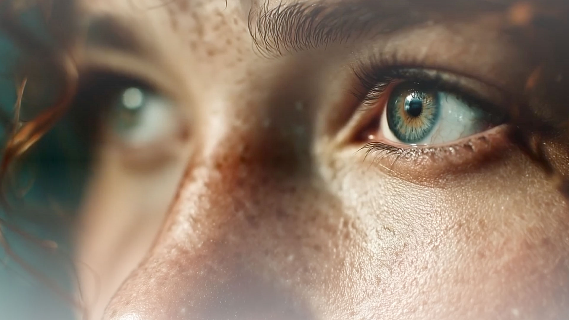 Cinematic close-up showcasing AI-generated video production quality