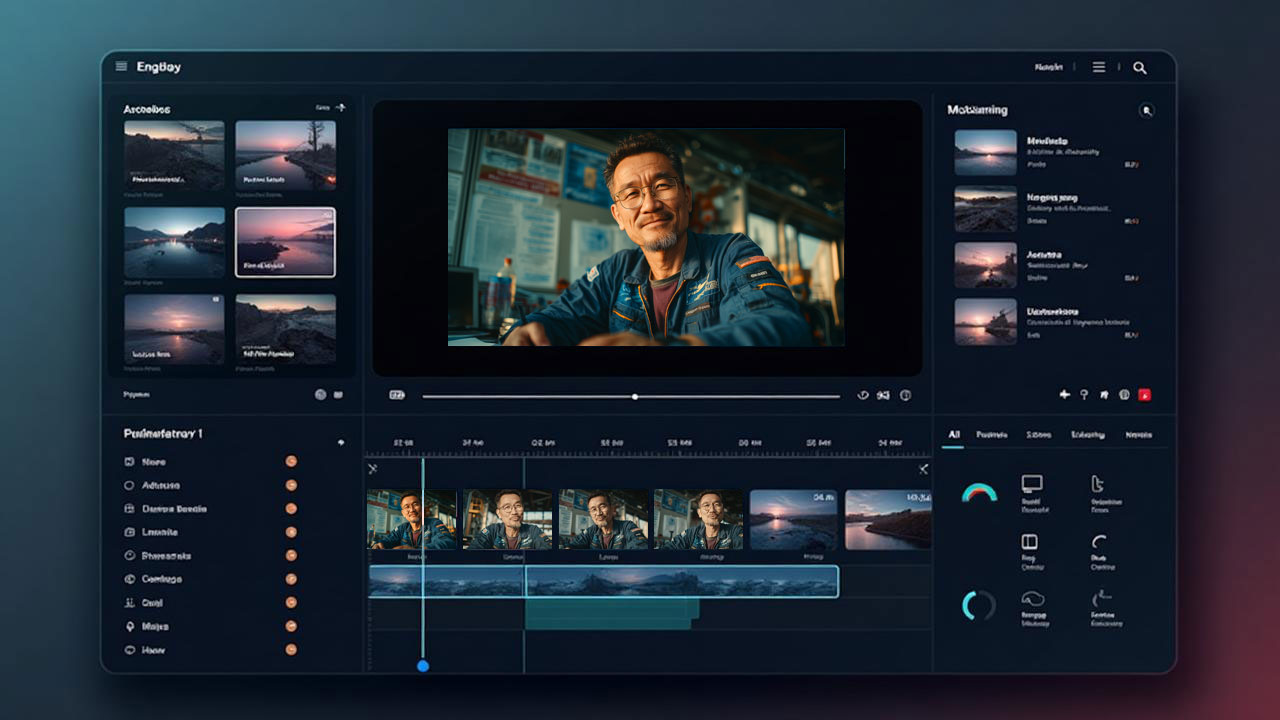 AI video production platform interface